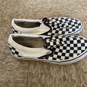 Black and white checkered vans